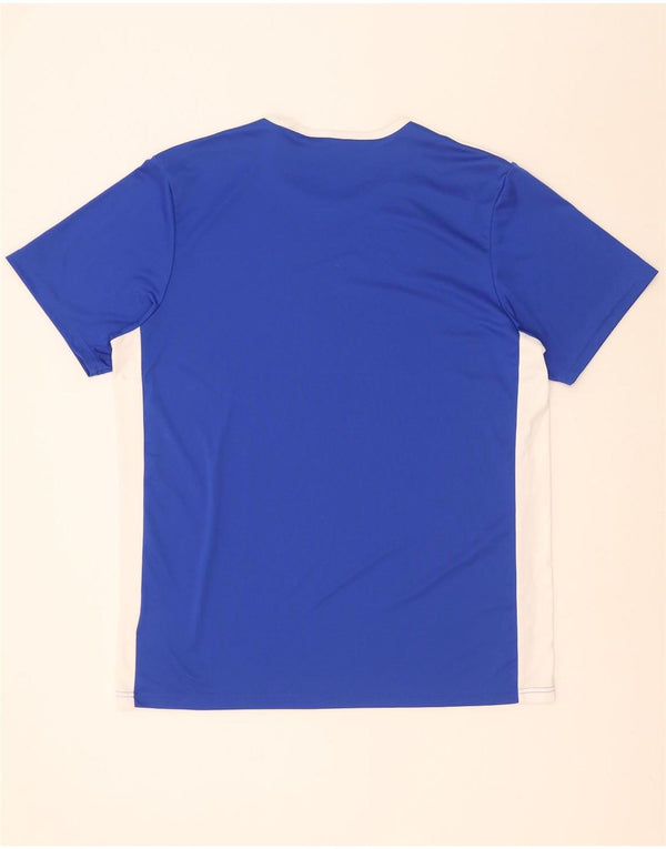 Adidas Ανδρικό T-Shirt Aeroready Top XL Blue Colorblock Polyester