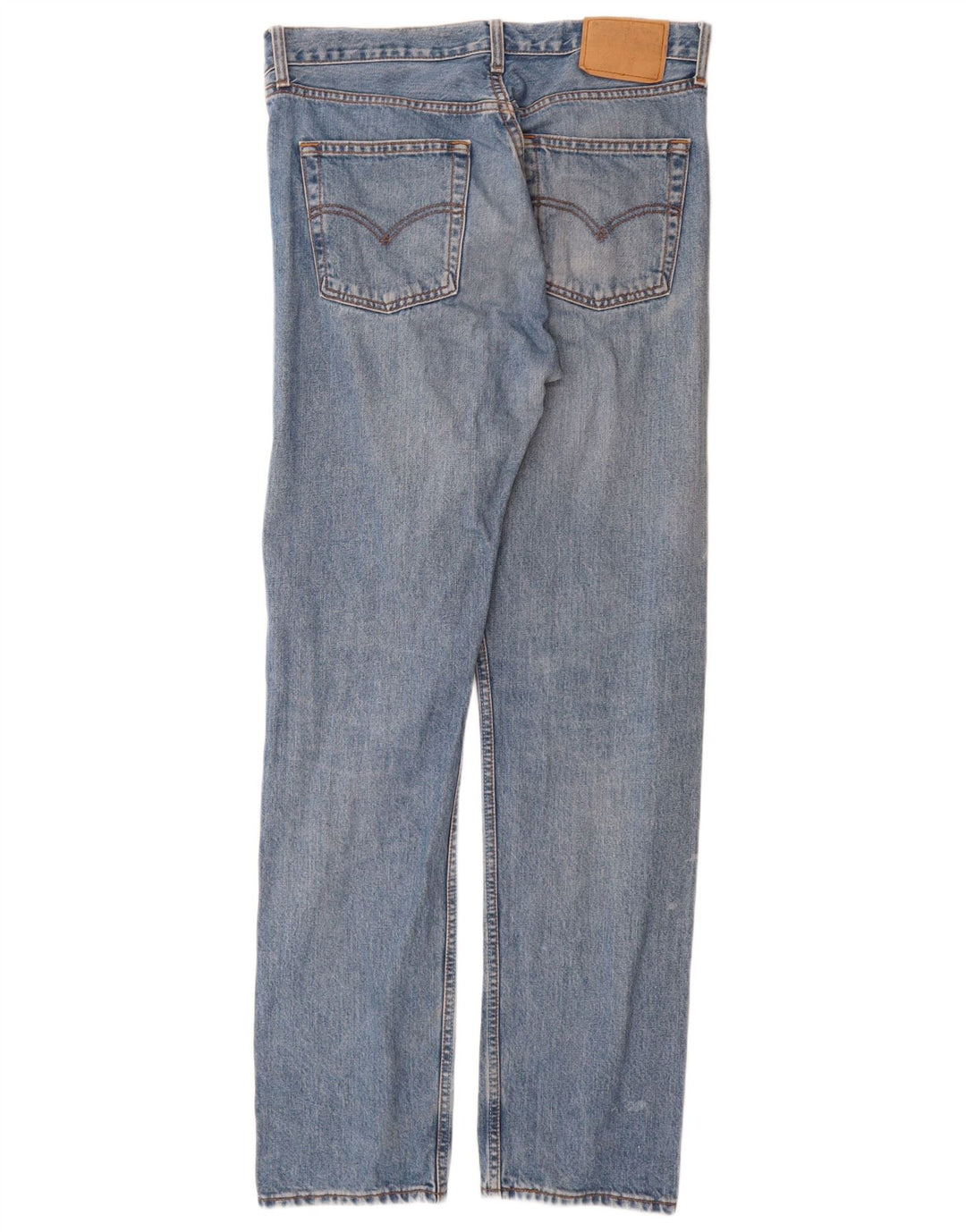 Levi's Mens 505 Straight Jeans W34 L34 Blue Cotton