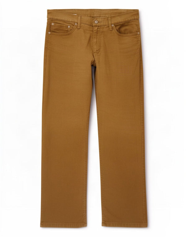 Levi's Mens 514 Straight Corduroy Παντελόνι W34 L28 Μπεζ βαμβακερό