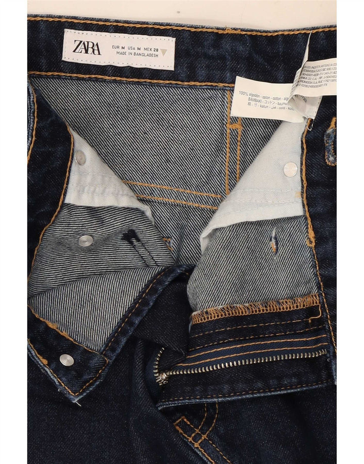 Zara Γυναικεία Μίνι Τζιν Φούστα Μεσαία W28 Μπλε Βαμβακερή