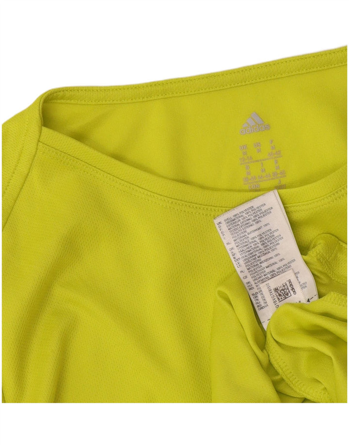 Γυναικείο T-Shirt Adidas Top UK 12/14 Μεσαίο πράσινο πολυεστέρας