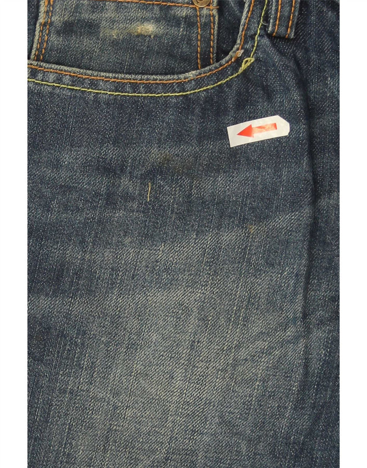 Iceberg Mens Milan Distressed Slim Jeans W34 L32 Blue Cotton