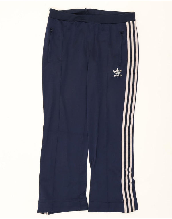 Γυναικεία φόρμα ADIDAS Παντελόνι UK 14 Medium Navy Blue Polyamide