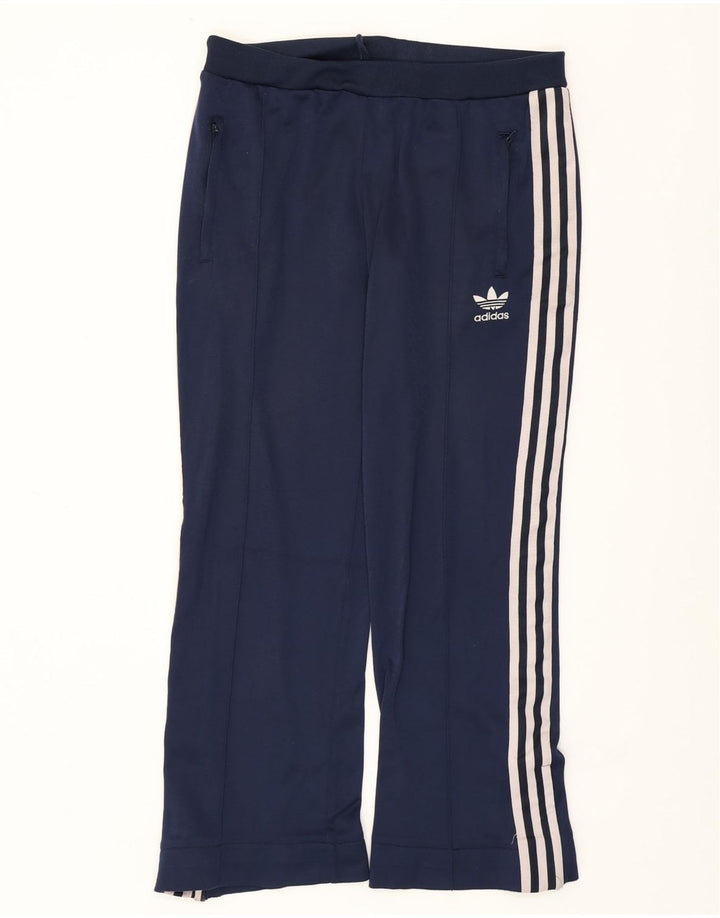 Γυναικεία φόρμα ADIDAS Παντελόνι UK 14 Medium Navy Blue Polyamide