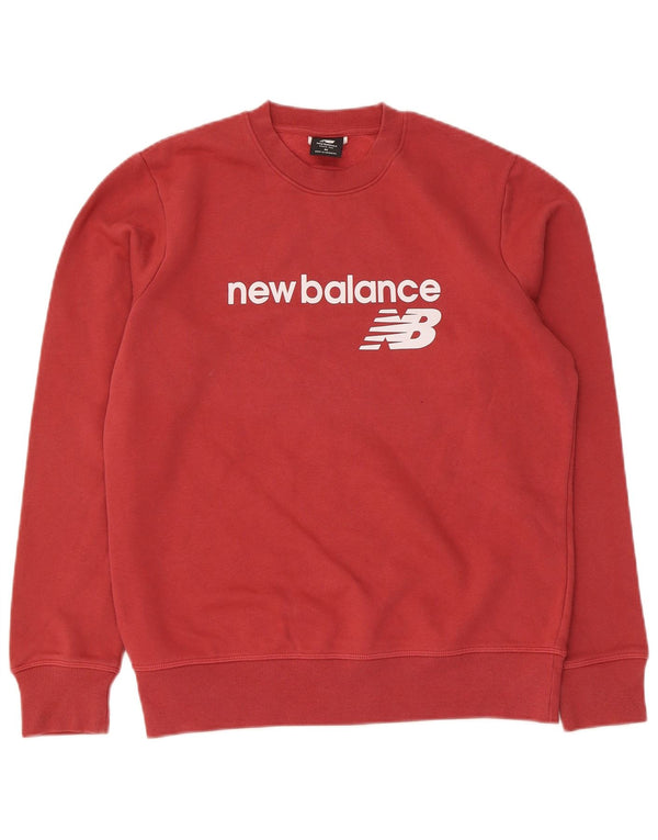 Γυναικεία γραφική φούτερ New Balance Jumper UK 14 Medium Red