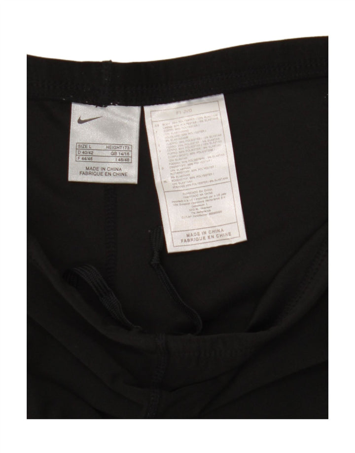 Γυναικείο κολάν Nike UK 14/16 Μεγάλο μαύρο πολυεστέρα