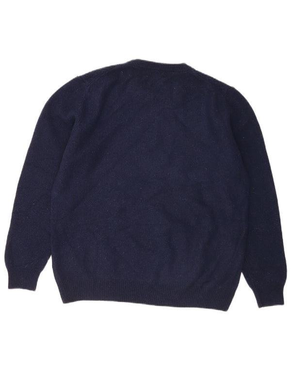 Ανδρικό πουλόβερ Marks & Spencer Blue Harbour Crew Neck Jumper Medium Navy