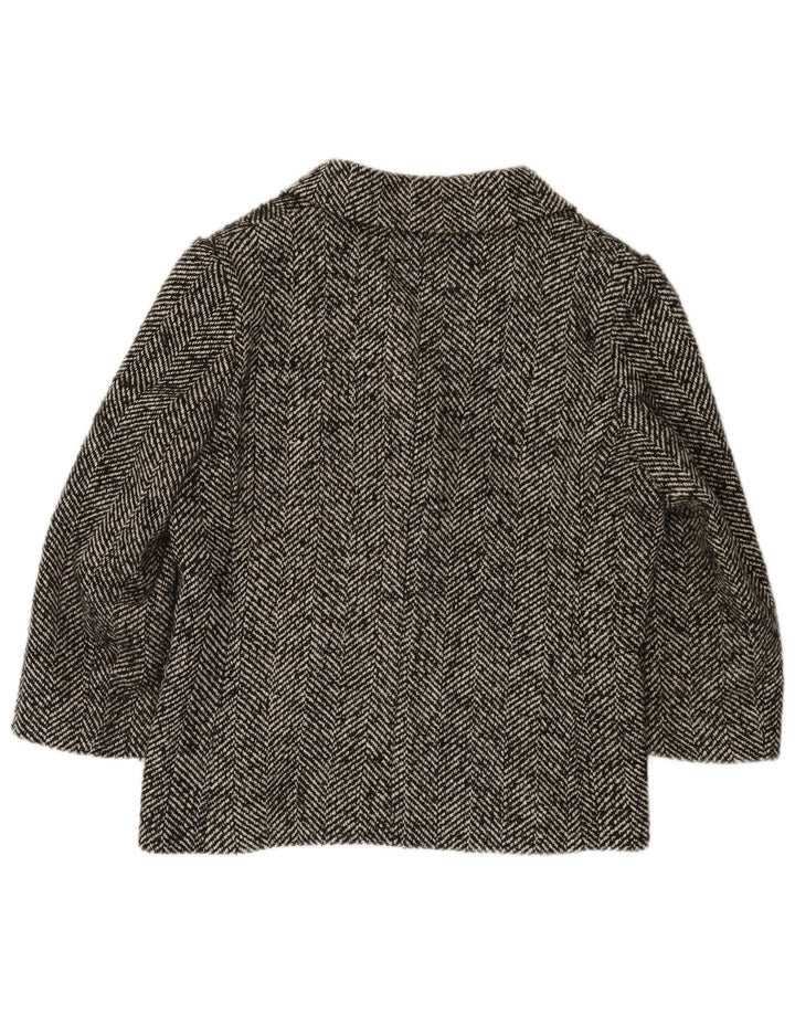 Liu Jo γυναικείο 3/4 μανίκι σακάκι UK 14 μεσαίο γκρι ψαροκόκαλο