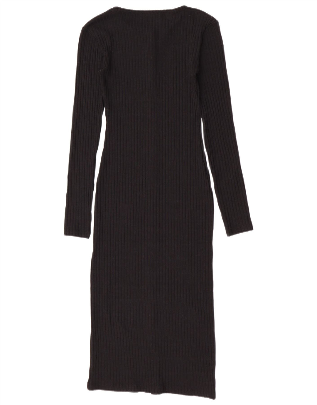 Zara Γυναικεία Ζακέτα Longline UK 8 Small Black Polyester