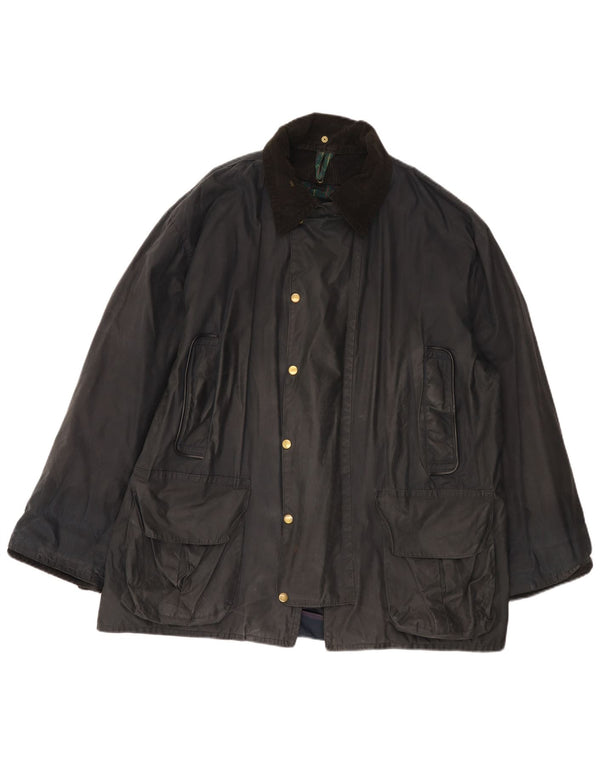 Fermoy Ανδρικό κερωμένο βαμβακερό μπουφάν UK 42 XL Navy Blue
