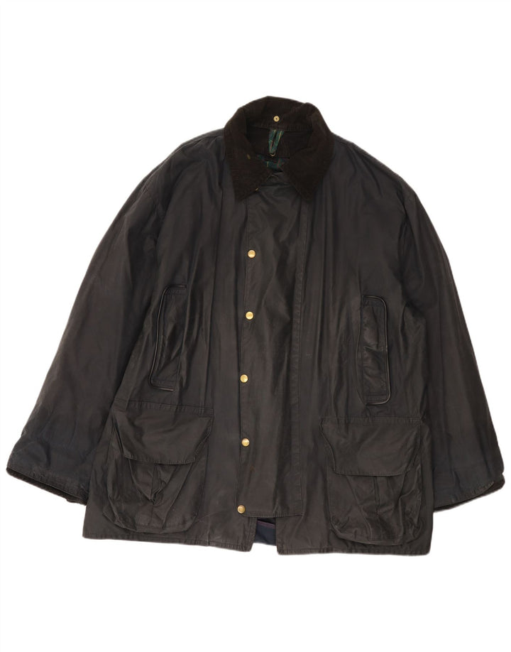 Fermoy Ανδρικό κερωμένο βαμβακερό μπουφάν UK 42 XL Navy Blue