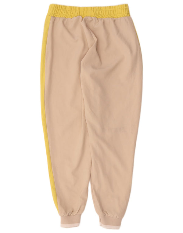 Zara γυναικεία αθλητική φόρμα παντελόνι Joggers UK 10 Small Beige Colourblock