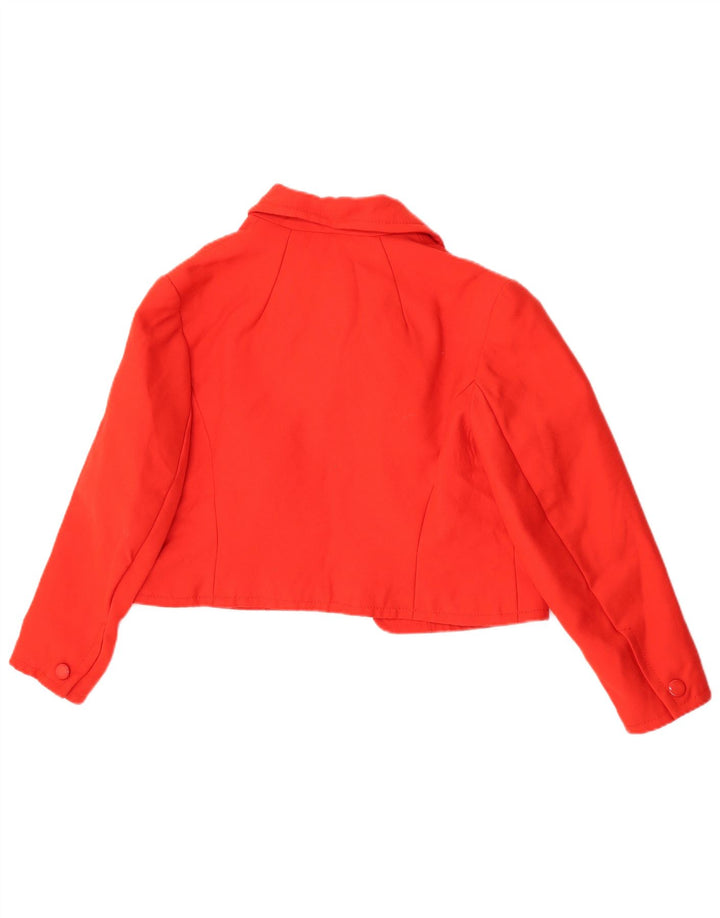 Vintage γυναικείο μπουφάν Bolero UK 14 Μεσαίο κόκκινο νέο μαλλί