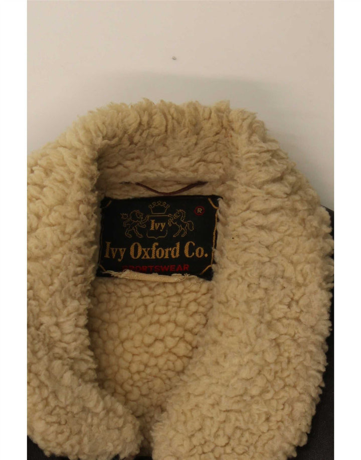 Ivy Oxford Ανδρικό Δερμάτινο Μπουφάν UK 36 Small Brown