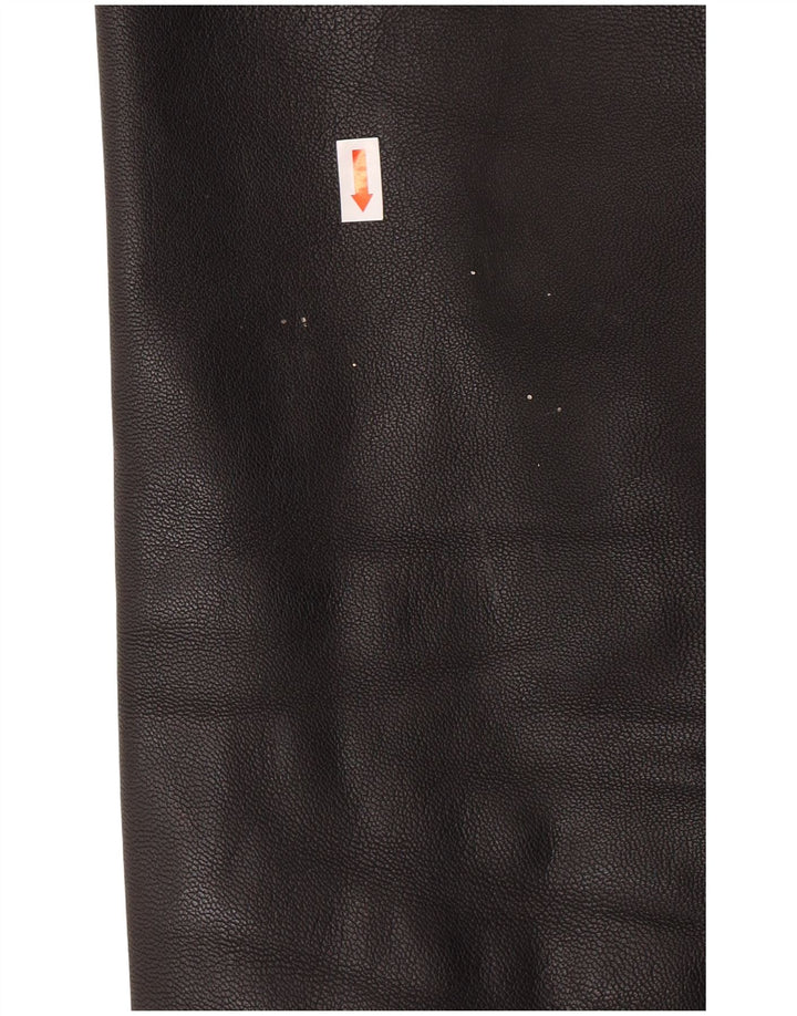 ROUTE 66 Ανδρικό Δερμάτινο Μπουφάν UK 40 Large Μαύρο Δερμάτινο