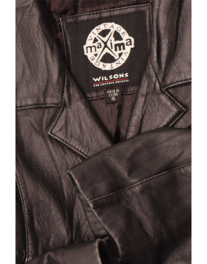 Wilsons Γυναικείο Δερμάτινο Μπουφάν UK 10 Small Black