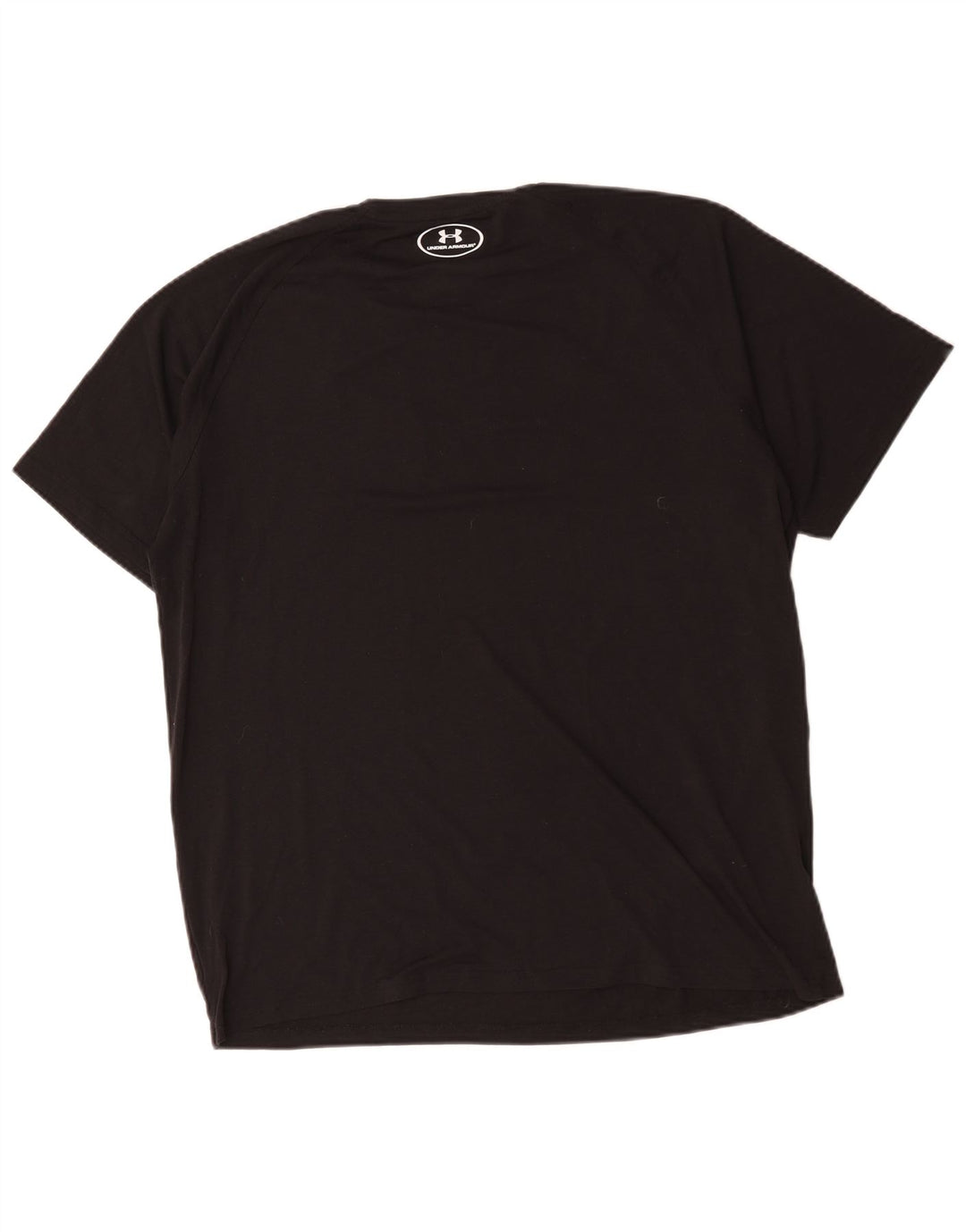 Under Armour Mens Heat Gear Graphic T-Shirt Top Large Black Polyester