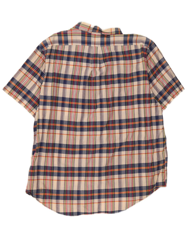 Ανδρικό κοντομάνικο πουκάμισο Ralph Lauren 2XL Μπεζ βαμβακερό