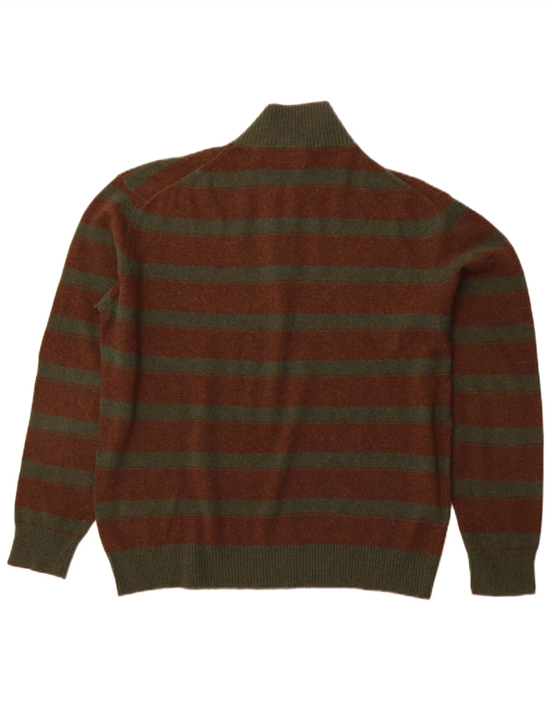 Ανδρικό πουλόβερ FILA με φερμουάρ XL Καφέ ριγέ