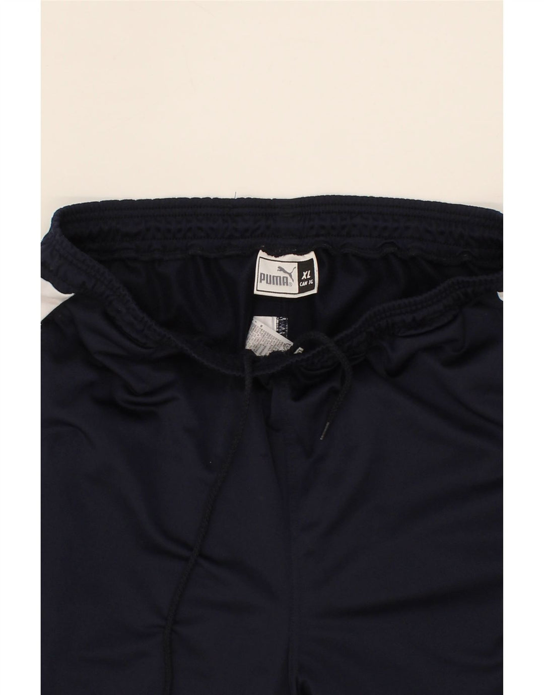 PUMA Mens Tracksuit Trousers XL Navy Blue Colourblock Polyester Vintage Puma and Second-Hand Puma from Messina Hembry 