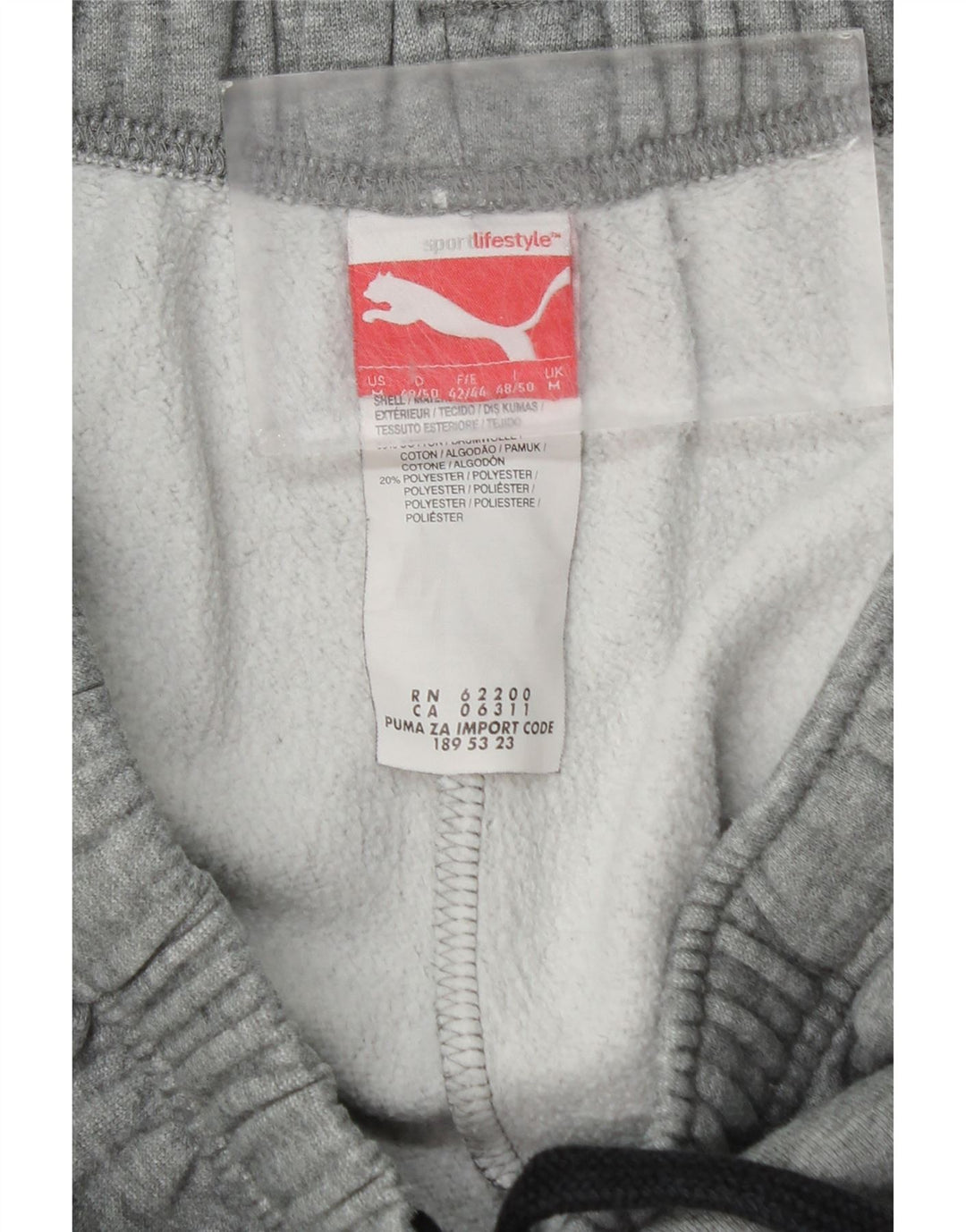Ανδρική αθλητική φόρμα Puma Graphic Παντελόνι Joggers Μεσαίο Γκρι Βαμβακερό