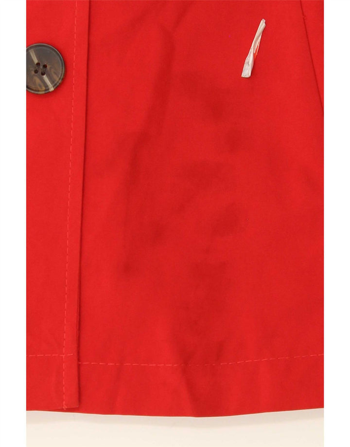 Marks & Spencer Γυναικεία κοντή καμπαρντίνα UK 22 3XL κόκκινο πολυεστέρας