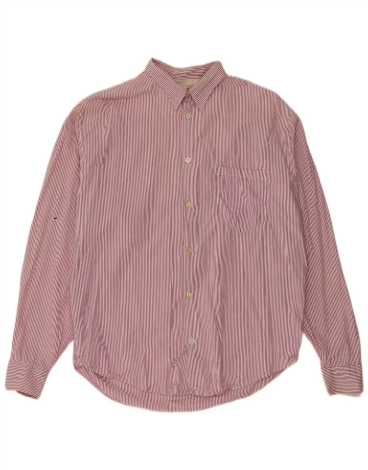 POP 84 Ανδρικό Πουκάμισο XL Μωβ Βαμβακερό ρίγες