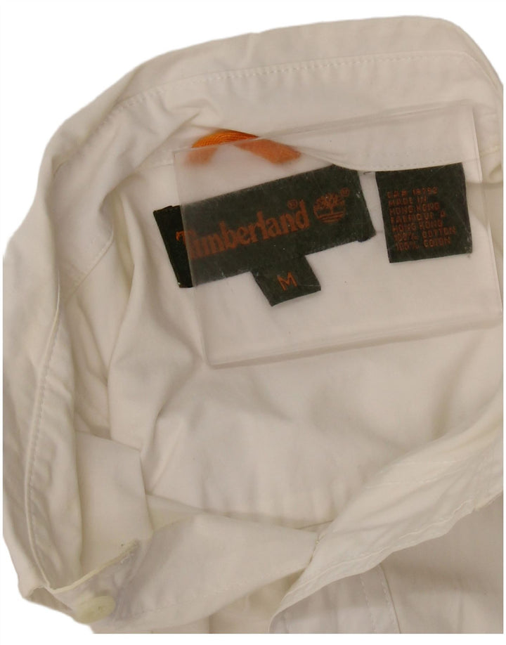 Ανδρικό κοντομάνικο πουκάμισο Timberland, λευκό βαμβακερό