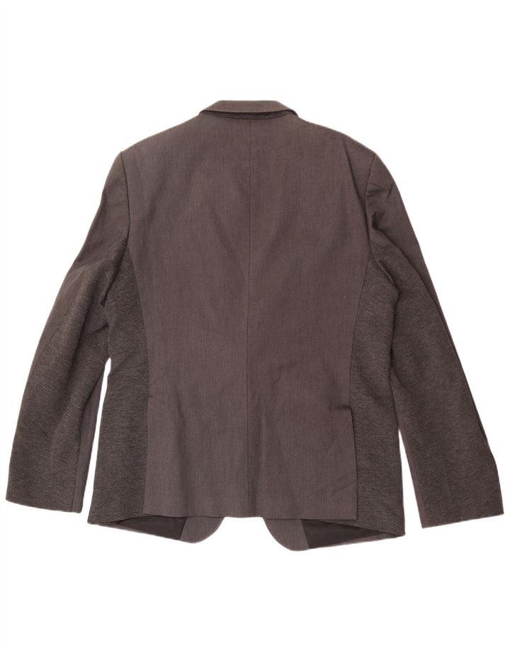 Zara Ανδρικό σακάκι μπλέιζερ με 1 κουμπί EU 54 XL Γκρι βαμβακερό