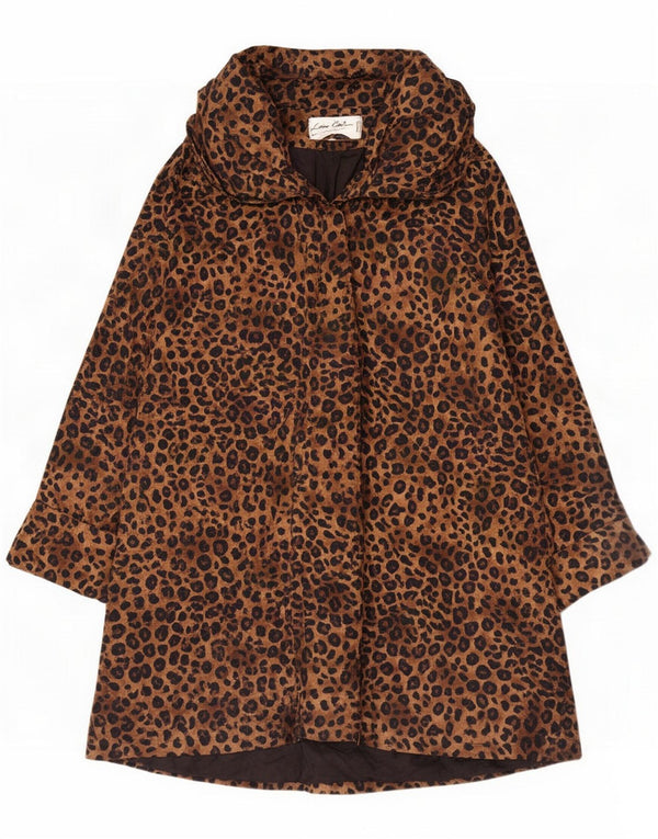 Lorena Conti Γυναικείο πανωφόρι UK 22 3XL καφέ Animal Print