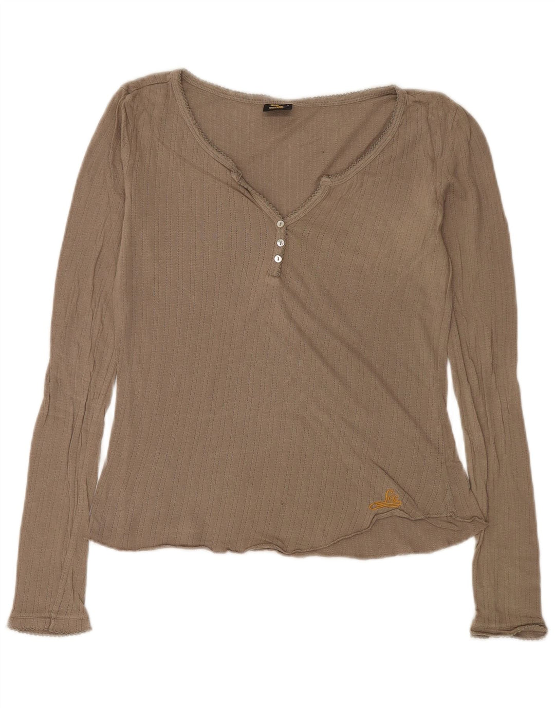 Lee Γυναικείο τοπ μακρυμάνικο UK 14 Large Beige