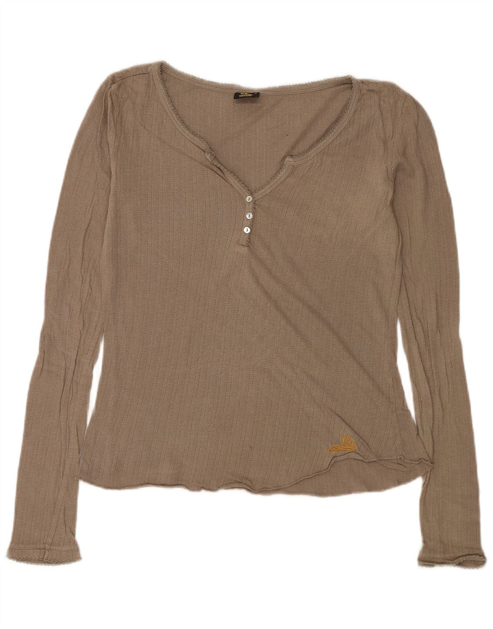 Lee Γυναικείο τοπ μακρυμάνικο UK 14 Large Beige
