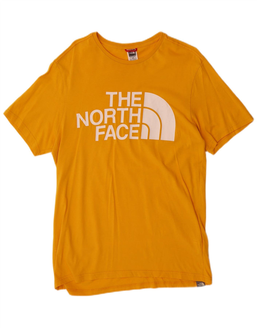Ανδρικό γραφικό T-Shirt North Face Top από μεσαίο κίτρινο βαμβάκι