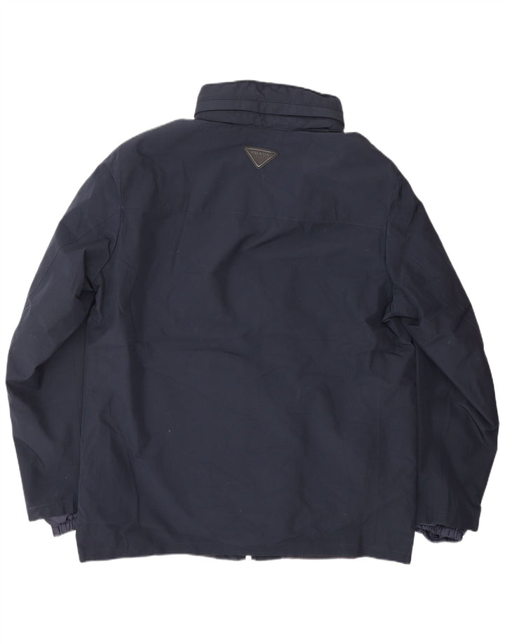 Ανδρικό μπουφάν PRADA Windbreaker IT 52 XL Navy Blue Polyester Classic
