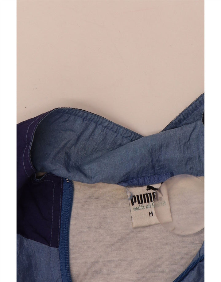 Ανδρική φόρμα PUMA Μπουφάν μεσαίου μπλε χρώματος πολυαμίδης