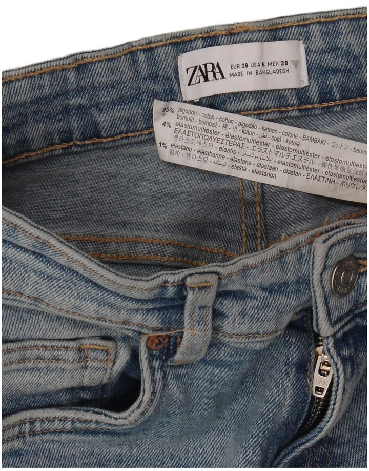 ZARA Γυναικείο Skinny Jeans EU 38 Small W28 L28 Blue Cotton
