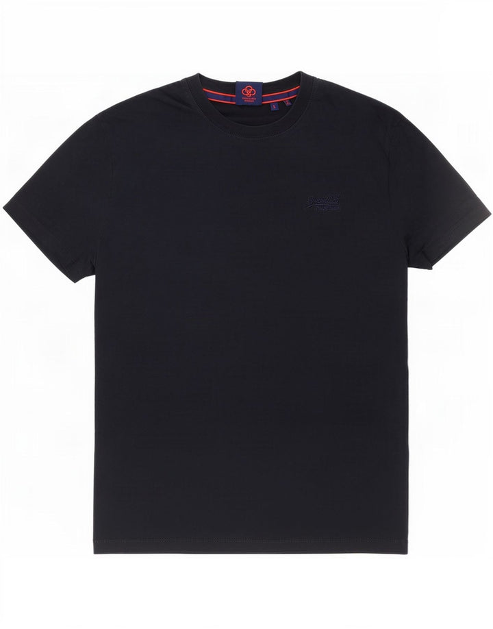 Ανδρικό T-Shirt Superdry Top Large Navy Blue από βαμβάκι