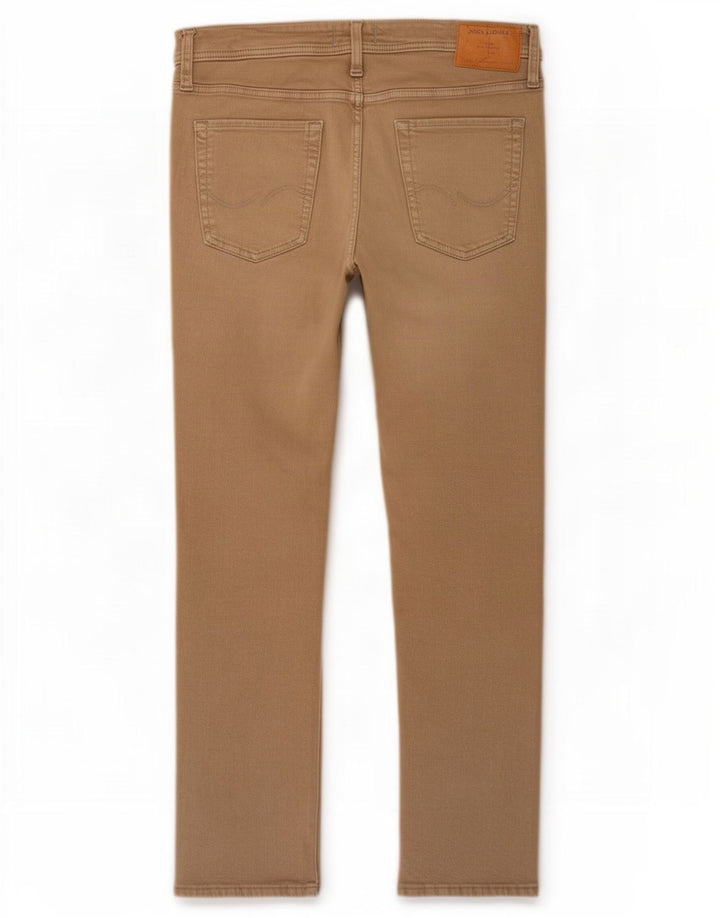 Jack & Jones Ανδρικό Slim Jeans W34 L32 Μπεζ βαμβακερό