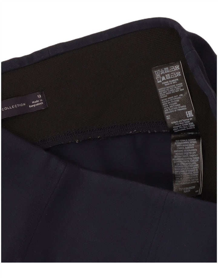 Γυναικεία κολάν Marks & Spencer UK 14 Medium Navy Blue Viscose