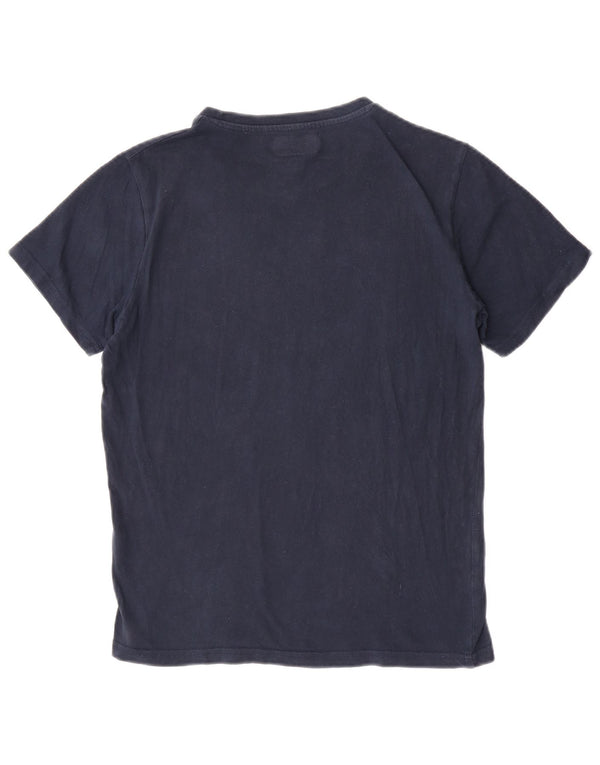 Ανδρικό γραφικό T-Shirt Kappa Μικρό Βαμβακερό Navy Blue