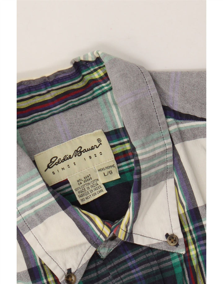 Eddie Bauer Ανδρικό κοντομάνικο πουκάμισο μεγάλο πολύχρωμο βαμβακερό