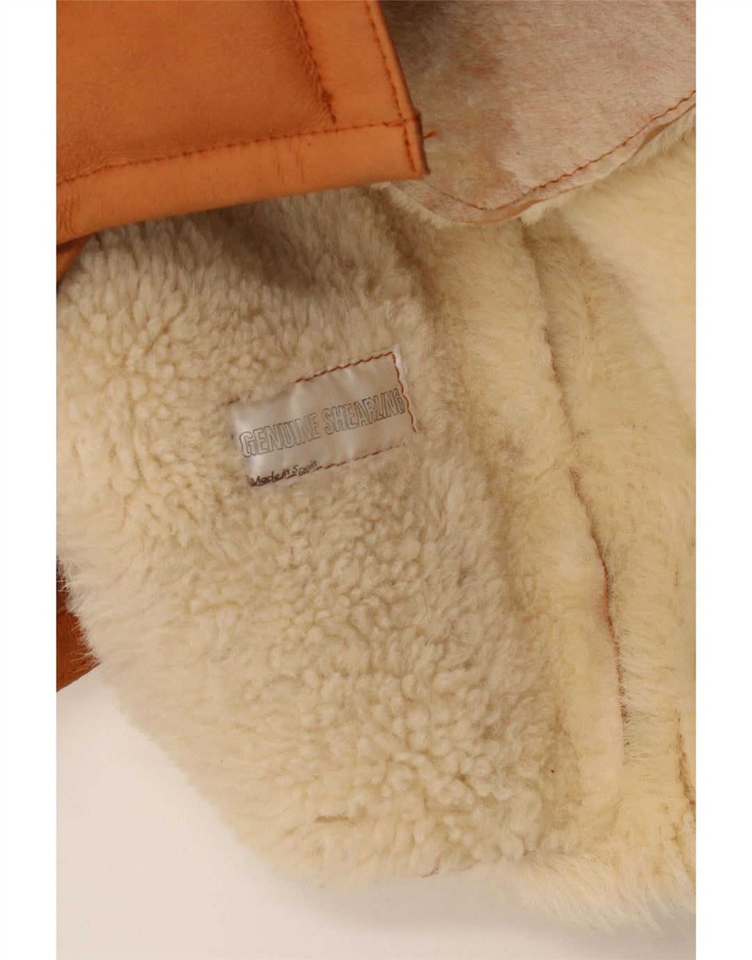 Vintage Ανδρικό Shearling Jacket UK 36 Small Brown Shearling