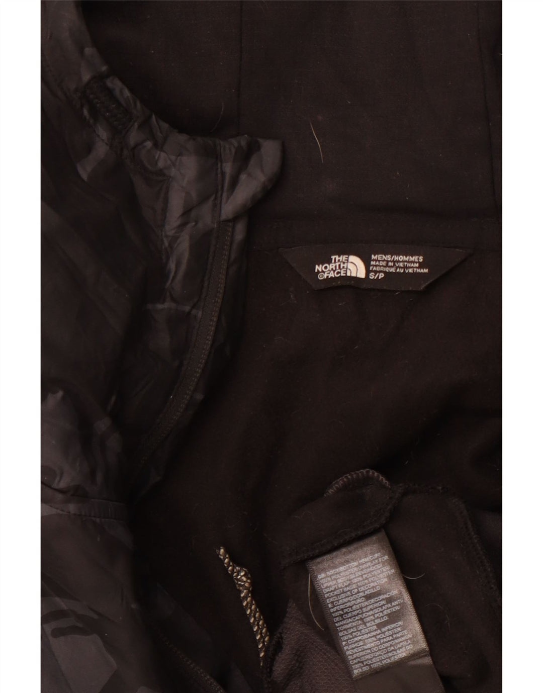 THE NORTH FACE Ανδρικό πουλόβερ με κουκούλα με φερμουάρ Small Black Sports