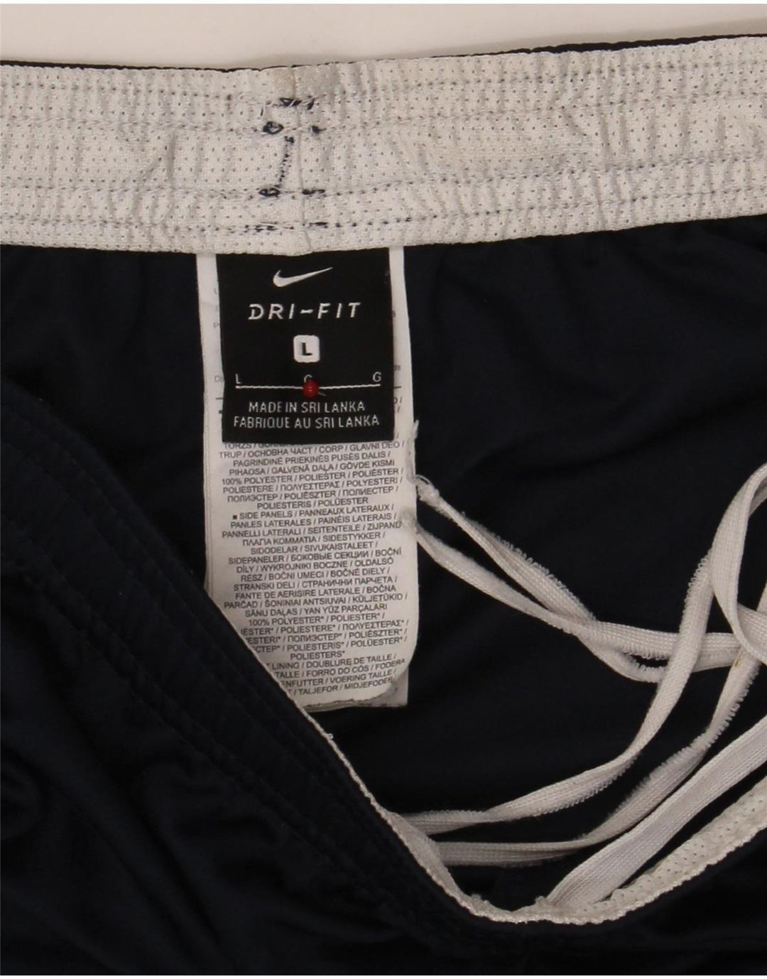 Ανδρικό αθλητικό σορτς Nike Dri Fit με μεγάλο μπλε ναυτικό πολυεστέρα