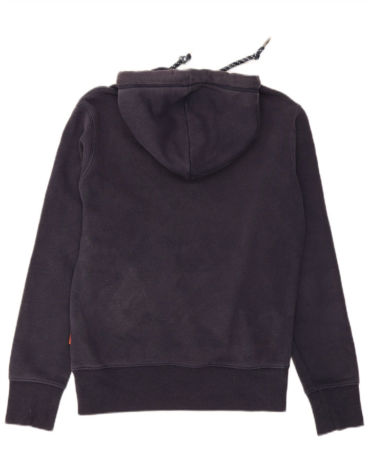 Superdry Ανδρικό φούτερ με κουκούλα, βαμβακερό μεσαίο ναυτικό