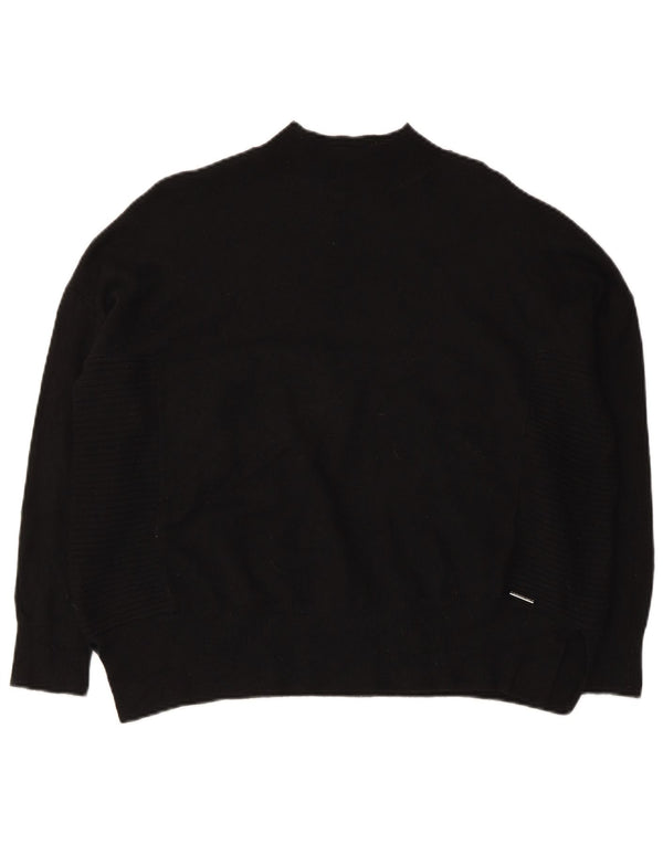 Superdry γυναικείο πουλόβερ με λαιμόκοψη χελώνας UK 10 μικρό μαύρο