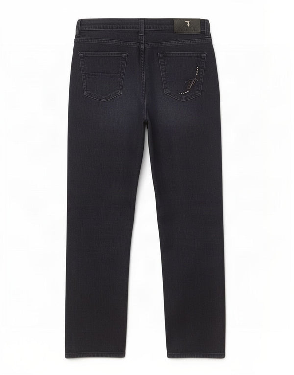 Γυναικείο ίσιο τζιν Trussardi W28 L30 Navy Blue Cotton