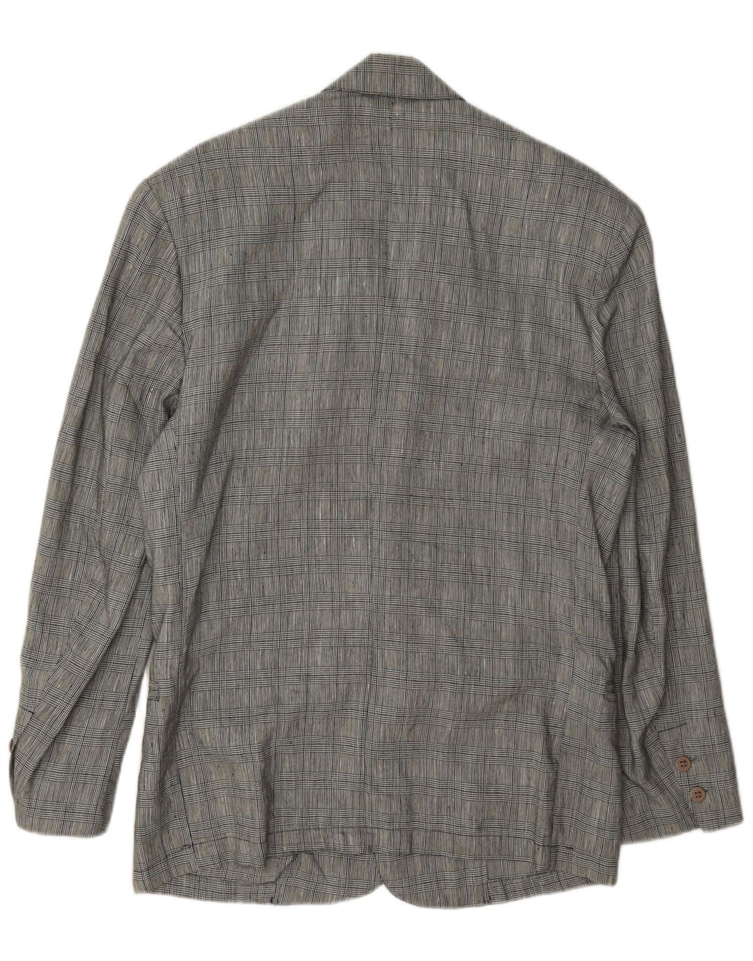Vintage Ανδρικό σακάκι με 2 κουμπιά σακάκι UK 36 Small Grey Houndstooth Λευκό