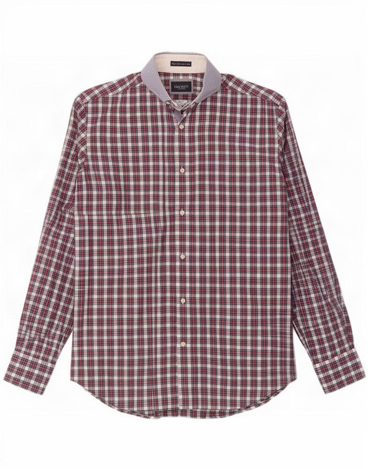 Hackett Ανδρικό πουκάμισο Slim Fit Small Red Check Cotton