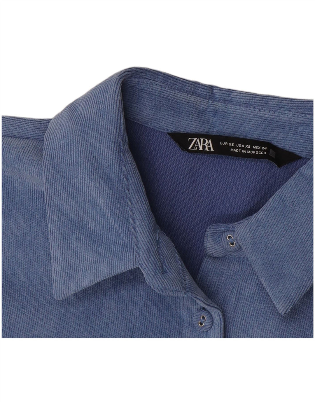 Zara Ανδρικό πουκάμισο Oversized UK 6 XS Blue